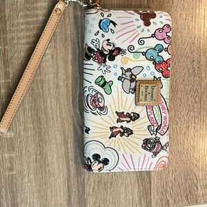 Dooney and Bourne Disney Mickey Sketch wallet wristlet